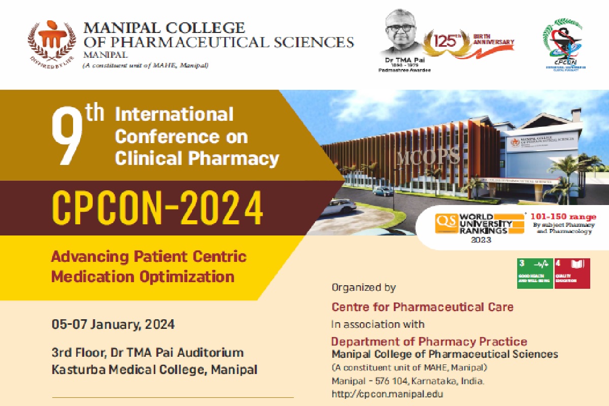 9th 365Ͷע--ֱӪվ@ Conference on Clinical Pharmacy (CPCON 2024) 