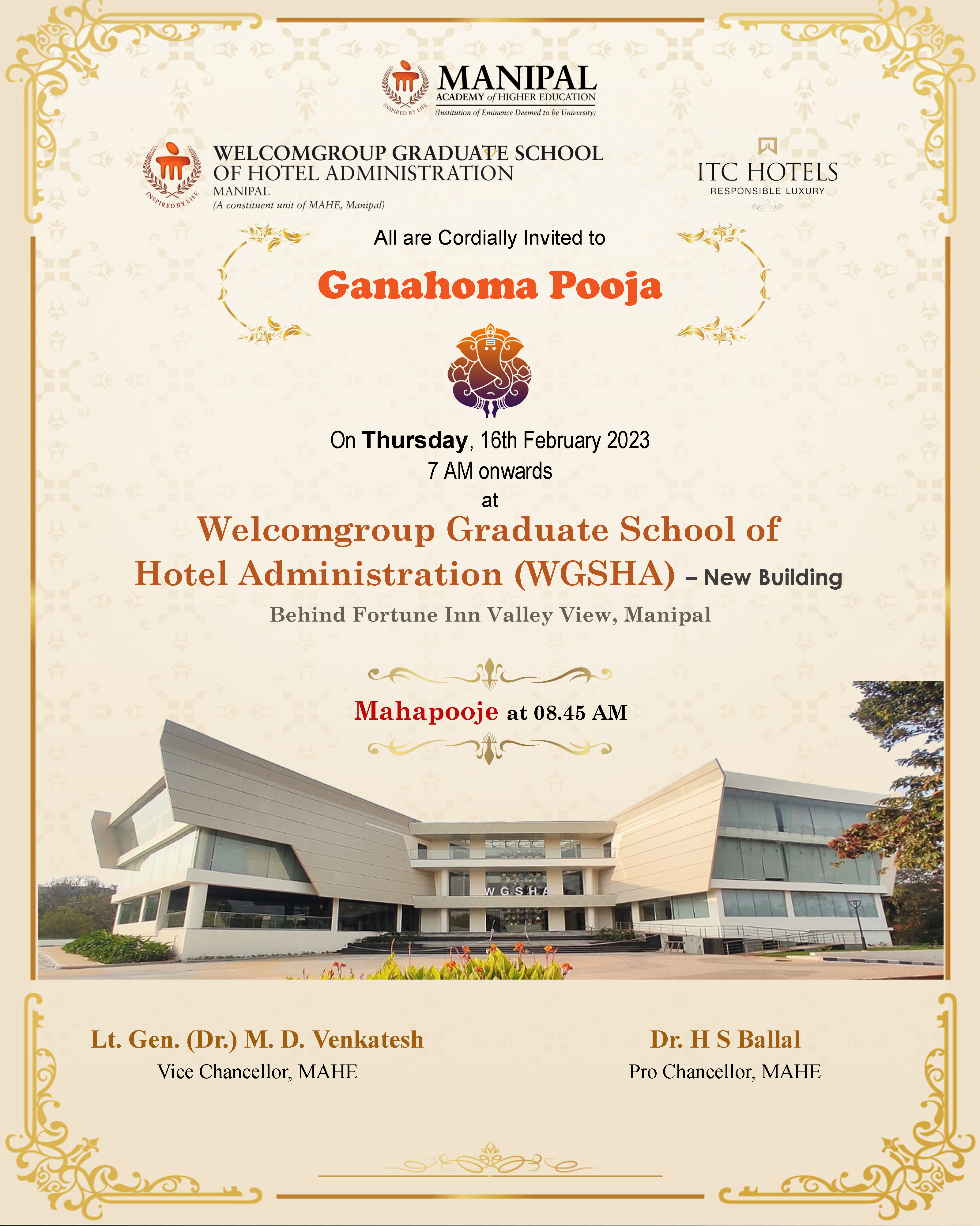 Ganahoma at WGSHA's New Academic Building